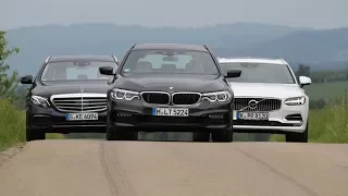 BMW 5 Series Touring vs Mercedes E-Class Estate vs Volvo V90