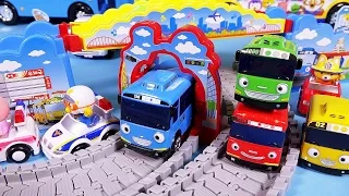 Tayo(타요) 찻길놀이 뽀로로 또봇 미니카 장난감 놀이 Tayo the little bus Rail Car Pororo Tobot toys