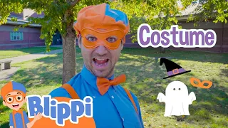 Blippi's Search for His Halloween Costume - Blippi | Kids Cartoons & Nursery Rhymes | Moonbug Kids