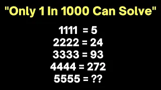 Only 1 in 1000 can solve | The viral IQ puzzle | Correct answer explained #mathriddles #mathpuzzle