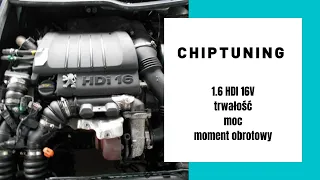 1.6 HDI 16V chiptuning  trwałość różnice w budowie silnika moc i moment obrotowy