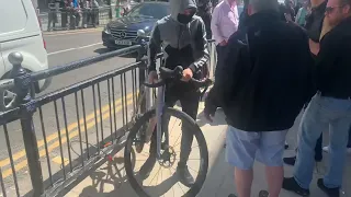 Angle grinder bike thief caught red handed part 1