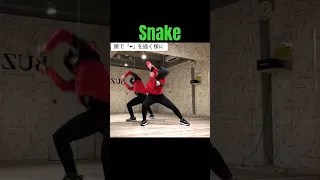 「Snake スネーク」ダンスステップ　ざっくり解説 #hiphopdance #ダンス #dancesteps #dancetutorial