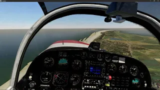 German Islands Series Pt. 2 -- Marchetti SF260 -- Norderney ➡️ Wangerooge -- X-Plane 11.50b17