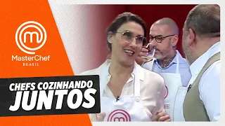 Chefs cozinhando juntos! | Cortes | MasterChef Brasil