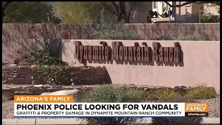 News Update: Police looking for vandals in north Phoenix