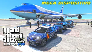 EL PRESIDENTE DE LOS EEUU LLEGA A ESPAÑA - ESCOLTA | 🚔 LSPDFR #733