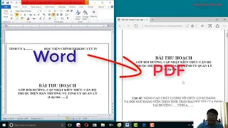 Cách chuyển file Word sang file PDF nhanh nhất hiện nay