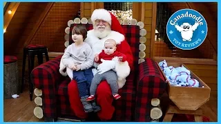 Hudson and Babies first time meeting the real Santa Claus at the mall!