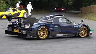 Pagani Zonda Revolucion SCREAMING V12 SOUNDS @ Goodwood Festival of Speed!