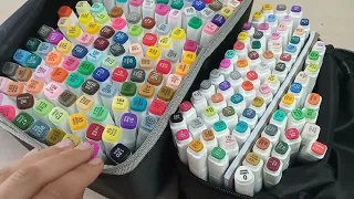 Выкраска 168 скетч маркеров "Art Marker"/батл с "TACHFIVE"