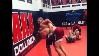 Khabib Nurmagomedov vs. Luke Rockhold sparring session