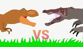 T.rex (rexy) Vs Spinosaurus (spino)  animation 2021 (S1-Ep1)