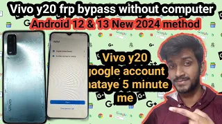 Vivo y20 frp lock bypass without computer/ Vivo y20 ka google account remove kare bina computer