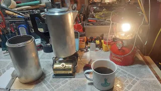 Coffee Challenge-Vintage Coffee Maker & Optimus 8R. How Does This Coffee thing Work? Let's Find Out!