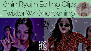 Itzy Ryujin Twixtor Editing Clips w/ Sharpening