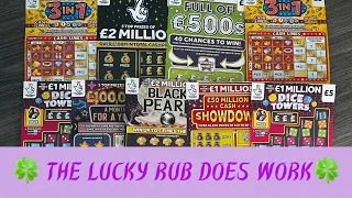 🍀 £45 BIG £5 SCRATCH CARD SELECTION FROM THE NATIONAL LOTTERY 🍀 THAT WAS A CLOSE CALL 🤞🏻