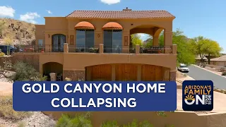 Gold Canyon home collapsing under its own weight