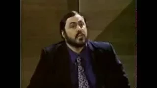 Luciano Pavarotti speaks about and demonstrates Covering the Sound.