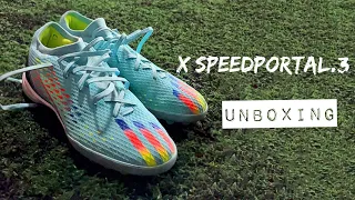 adidas X SPEEDPORTAL.3 BOOTS aqua | UNBOXING | WORLD CUP EDITION | 4K