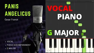 Panis Angelicus - G Major | Vocal + Piano Accompaniment | Video Tutorial | Sheet Music, Lyrics