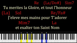 Tu merites la gloire piano - Tu mérites la gloire (you deserve the glory)