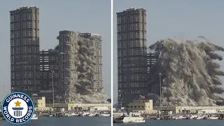 Tallest building demolished using explosives - Guinness World Records