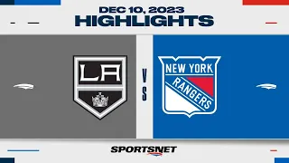 NHL Highlights | Kings vs. Rangers - December 10, 2023
