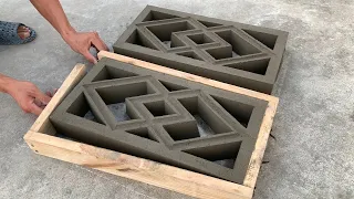 DIY - Cement Ideas Tips / Mold design and home casting of diamond ventilation bricks