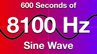 8100Hz Sine Wave Test Tone - 600 Seconds (10 Minutes)