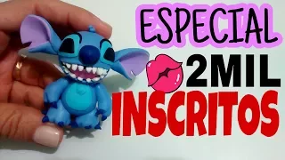 DIY 🌼🌿 (Stitch) COMEMORANDO 2 MIL INSCRITOS - COLD PORCELAIN