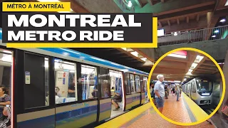 Montreal Metro Ride from Guy-Concordia to Lionel-Groulx Metro Station #montrealmetro