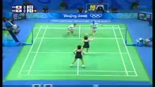 Badminton Rally Women's Double SF Olympic 2008.3gp