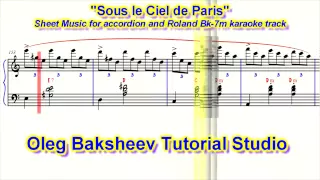 Sous le Ciel de Paris - Under Paris Skies  (accordion PRO sheet Music Review)