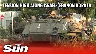 Tensions are high along Israel Lebanon border after Hezbollah fired precision rockets into Israel