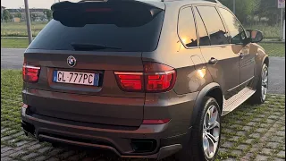 BMW X5 E70 Exhaust Tips Muffler F15 Installation/насадки глушителя от F15