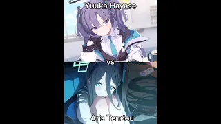 Yuuka Hayase vs Aris Tendou (Blue Archive) #bluearchive