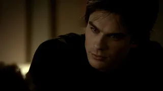 TVD 1x3 - Damon tells Stefan he will do whatever he wants with Elena cause he's been invited in