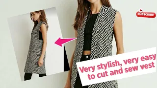 Very easy sewing: Expert Techniques for Perfect Vest Cutting and Sewing: