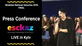 ESCKAZ in Kyiv: Press conference with MÉLOVIN (Ukraine 2018)