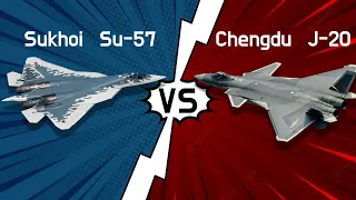 Sukhoi Su-57 vs Chengdu J-20 - Fighter Jets