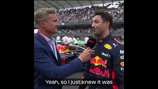Daniel Ricciardo - "I'm tripping major nutsack right now..."