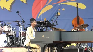 Jon Batiste singing Fats Dominos Ain't That A Shame at 2024 New Orleans Jazz fest