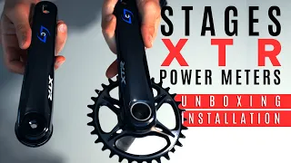 Powermeter for MTB Stages Cycling in Shimano XTR FC-M9120 M9100- Unboxing, Weight-in, Installation