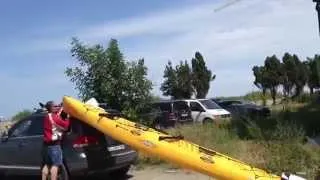 Loading kayak (Hobie Tandem Island) on suv