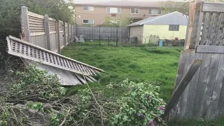 Dump truck driver destroys Milwaukee woman's yard in hit-and-run | FOX6 News Milwaukee