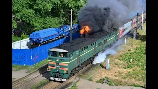 How the Diesel Trains die! Runaway Train Diesel Engine