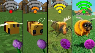Minecraft: bee with different emoji