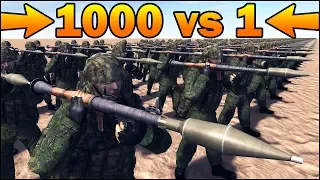 1000 RPG-7 vs 1 MODERNIZED LANDKREUZER P.1000 RATTE - MISSION IMPOSSIBLE - Call to Arms Scenario #9