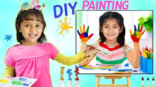 Anantya & Anaya Pretend Play DIY Painting | ToyStars